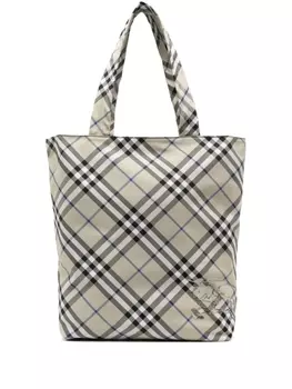 Burberry сумка-тоут с вышивкой Equestrian Knight, нейтральный цвет