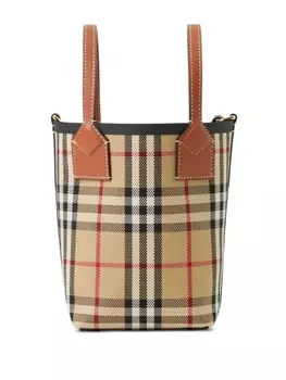 Burberry сумка-ведро London размера мини, нейтральный цвет