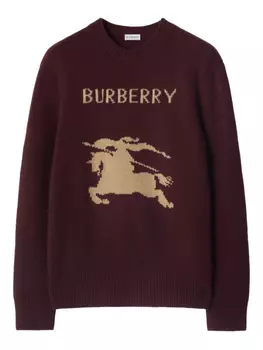 Burberry свитер с принтом Equestrian Knight, коричневый