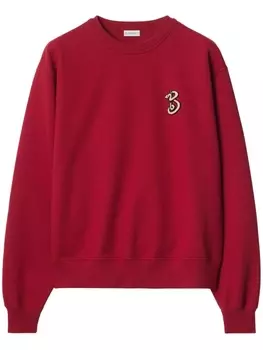 Burberry толстовка с аппликацией B Snake, красный