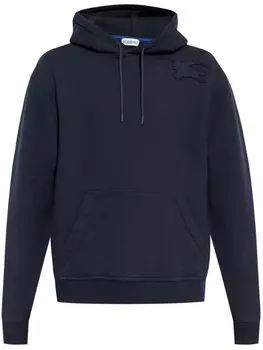 Burberry толстовка с капюшоном Equestrian Knight из хлопка, синий