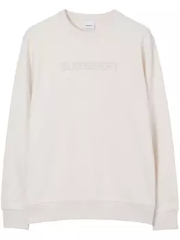 Burberry толстовка с логотипом, белый