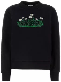 Burberry толстовка с логотипом, черный