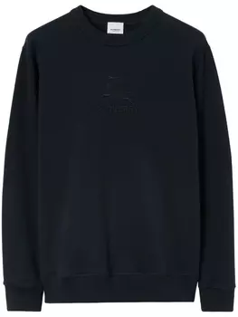 Burberry толстовка с вышивкой EKD, синий