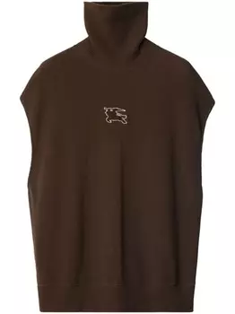 Burberry топ с логотипом EKD, коричневый