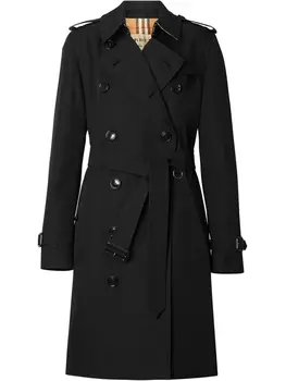 Burberry тренч Kensington Heritage, черный