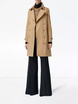 Burberry тренч Kensington Heritage, нейтральный цвет