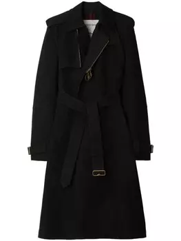 Burberry тренч с поясом, черный
