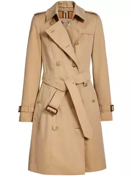 Burberry тренч The Chelsea Heritage, нейтральный цвет