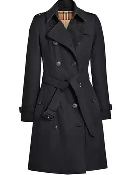Burberry тренч The Chelsea Heritage, синий