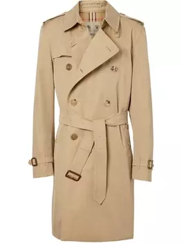 Burberry тренч The Kensington Heritage, нейтральный цвет