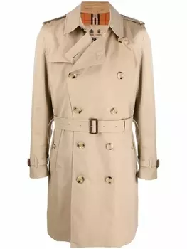 Burberry тренч The Kensington Heritage, нейтральный цвет