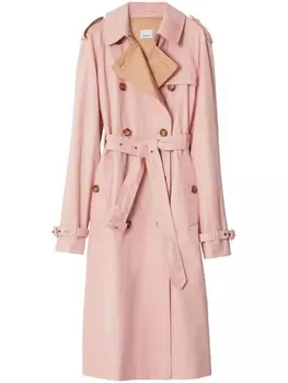 Burberry тренч The Kensington Heritage, розовый