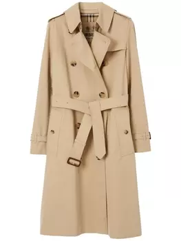 Burberry тренч The Long Kensington Heritage, нейтральный цвет