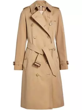 Burberry тренч The Long Kensington Heritage, нейтральный цвет