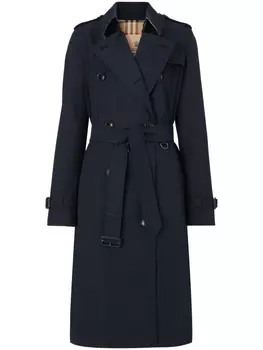 Burberry тренч The Long Kensington Heritage, синий