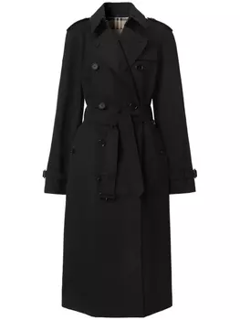 Burberry тренч The Long Waterloo Heritage, черный