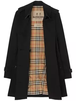 Burberry тренч The Short Chelsea Heritage, черный