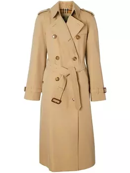 Burberry тренч The Waterloo Heritage, нейтральный цвет