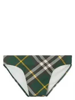 Burberry трусы-брифы в клетку, зеленый