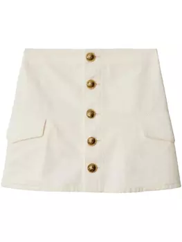 Burberry юбка мини, белый