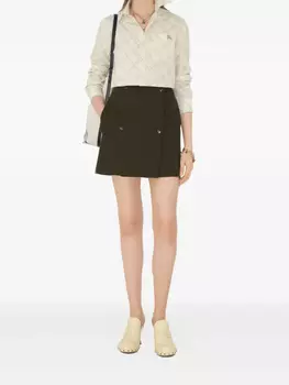 Burberry юбка мини, коричневый