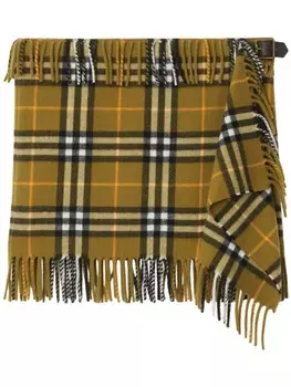 Burberry юбка с декоративной пряжкой, зеленый