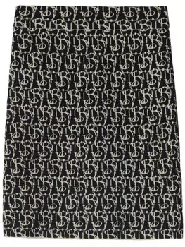 Burberry юбка с подвеской B, черный