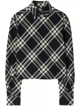 Burberry укороченная рубашка, черный