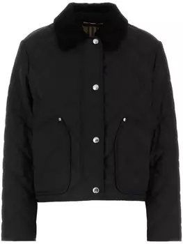 Burberry укороченная стеганая куртка, черный