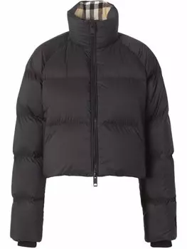 Burberry укороченный пуховик, черный