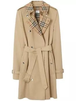 Burberry укороченный тренч, нейтральный цвет