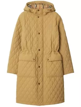 Burberry утепленная парка, нейтральный цвет