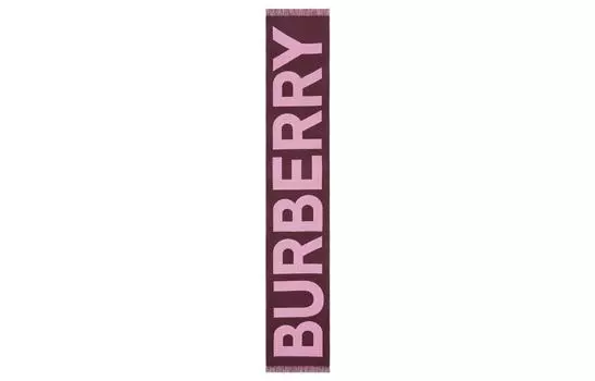 Burberry Вязаный шарф женский розовые/фиолетовые