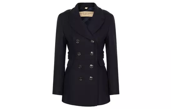Burberry Женская бархатная куртка, цвет Blue with Black Lettering