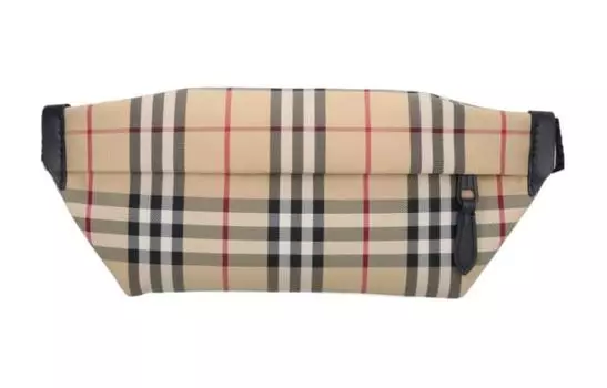 Burberry Женская поясная сумка из полиамида бежевого цвета