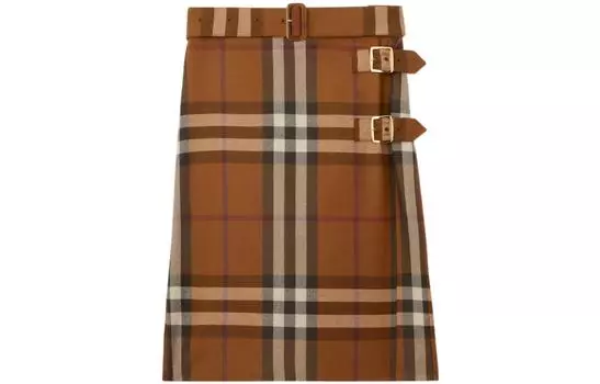 Burberry Женская повседневная длинная юбка, цвет Brown