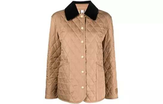 Burberry Женская стеганая куртка, Верблюжий