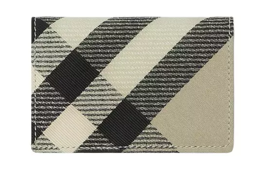 Burberry Женская визитница из смеси полиэстера и хлопка, цвет "мшистый зеленый"