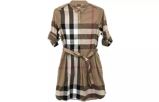 Burberry Женские шорты-платье с рукавами, цвет Brown