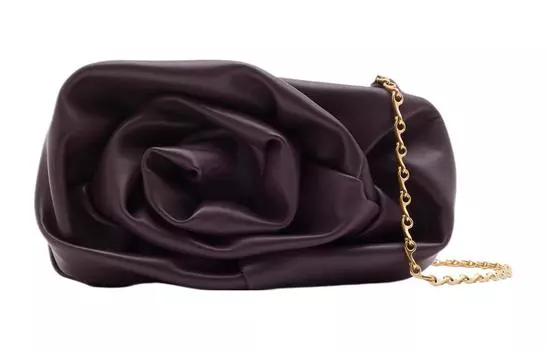Burberry Женский клатч из овчины, цвет сливово-красный