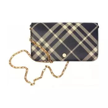 Burberry Женский кошелек из искусственной кожи с полиэстером и хлопком, черный