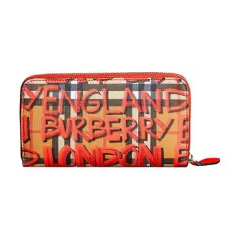 Burberry Женский кошелек из телячьей кожи, красный
