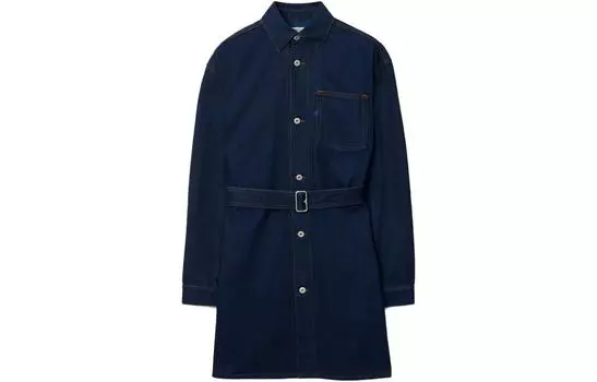Burberry женское платье с длинными рукавами, цвет Blue