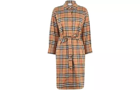 Burberry женское платье с длинными рукавами, цвет Ancient yellow
