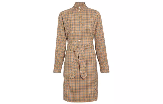 Burberry женское платье с длинными рукавами, цвет Archive Beige