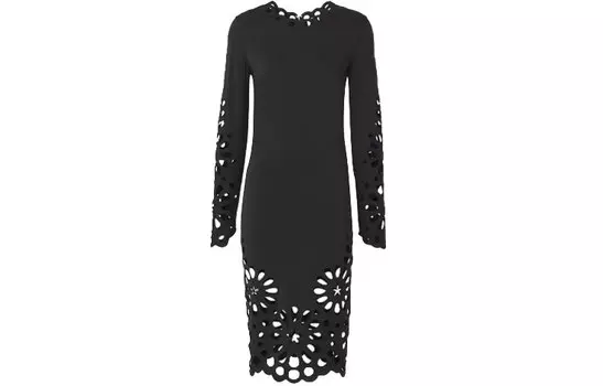 Burberry женское платье с длинными рукавами, цвет Black