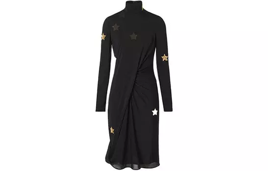 Burberry женское платье с длинными рукавами, цвет Black