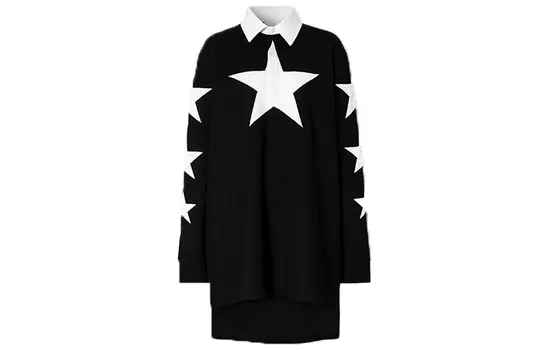 Burberry женское платье с длинными рукавами, цвет Black
