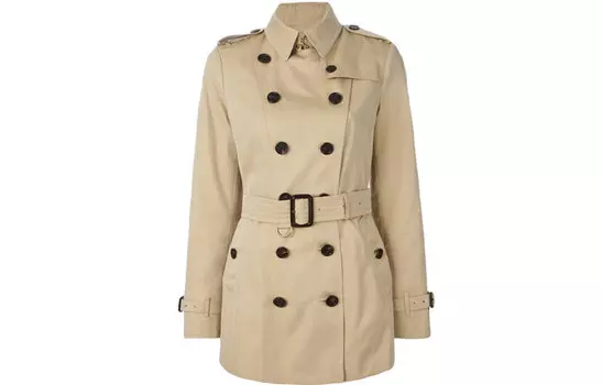 Burberry Женское Укороченное Пальто, цвет Camel